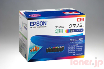 Toner.jp】エプソン KUI-6CL-M (6色パック) インクカートリッジ (BK ...
